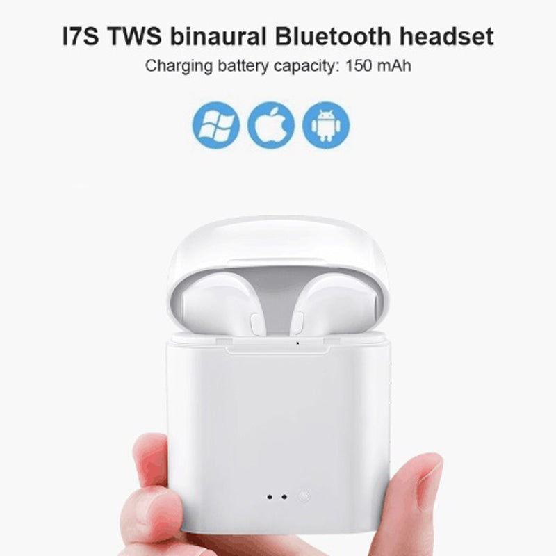 i7s TWS Mini Wireless Bluetooth Earphone Stereo Earbud Headset With Charging Box Mic For Iphone Xiaomi All Smart Phone air pods