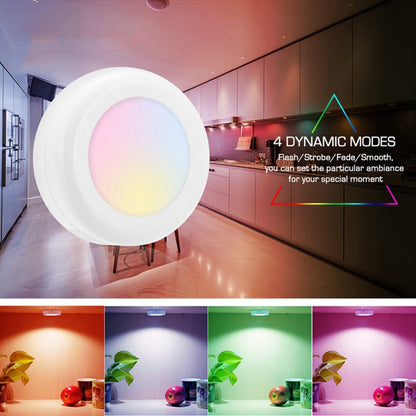 Wireless RGB Dimmable led Night Lights Battery Remote Touch Sensor LED Puck Light Closet Cupboard Showcase Drawer Wardrobe Lamps