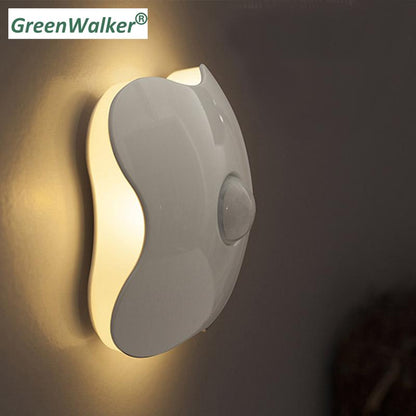 Four Leaf Clover PIR Motion Sensor LED Night Light Smart Human Body Induction Novelty Battery USB Closet Cabinet Toilet Lamps