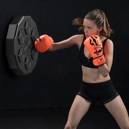 Smart Music Boxing Machine Wandmontage Bluetooth Smart Fun Punch Boxing Trainer Wandziel-Schlagpolster Geeignet für zu Hause