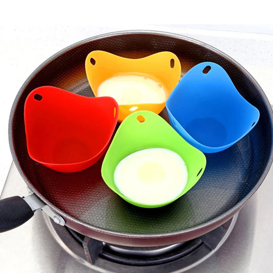 1pcs Silicone Egg Poacher Poaching Pods Egg Mold Bowl Rings Cooker Boiler Kitchen Cooking Accessories Pancake Maker