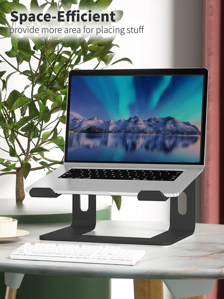 Laptop Stand Ergonomic Laptops Elevator Desk Luminum Computer Riser Metal Holder for Macbook Dell Lenovo Soporte Notebook