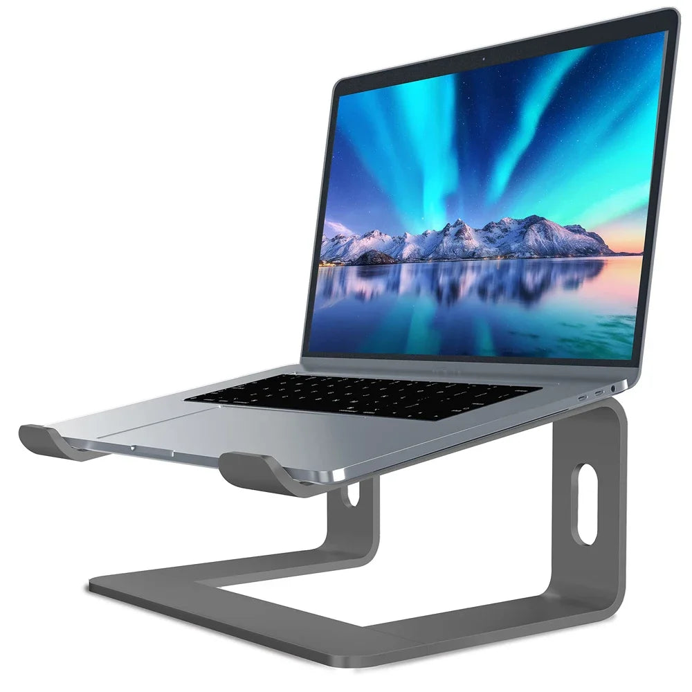 Laptop Stand Ergonomic Laptops Elevator Desk Luminum Computer Riser Metal Holder for Macbook Dell Lenovo Soporte Notebook