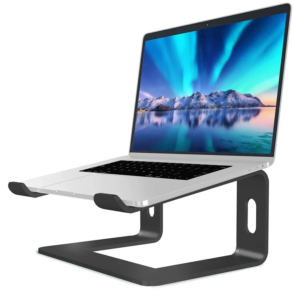 Laptop Stand Ergonomic Laptops Elevator Desk Luminum Computer Riser Metal Holder for Macbook Dell Lenovo Soporte Notebook