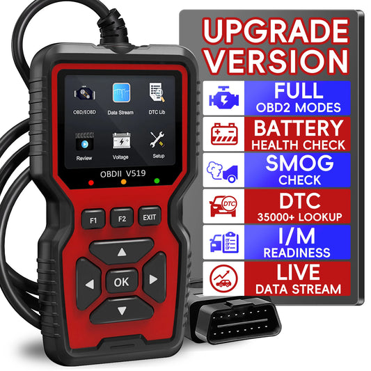 OBD2 Scanner Live Data Professional Mechanic OBDII Diagnostic Code Reader Tool for Check Engine Light