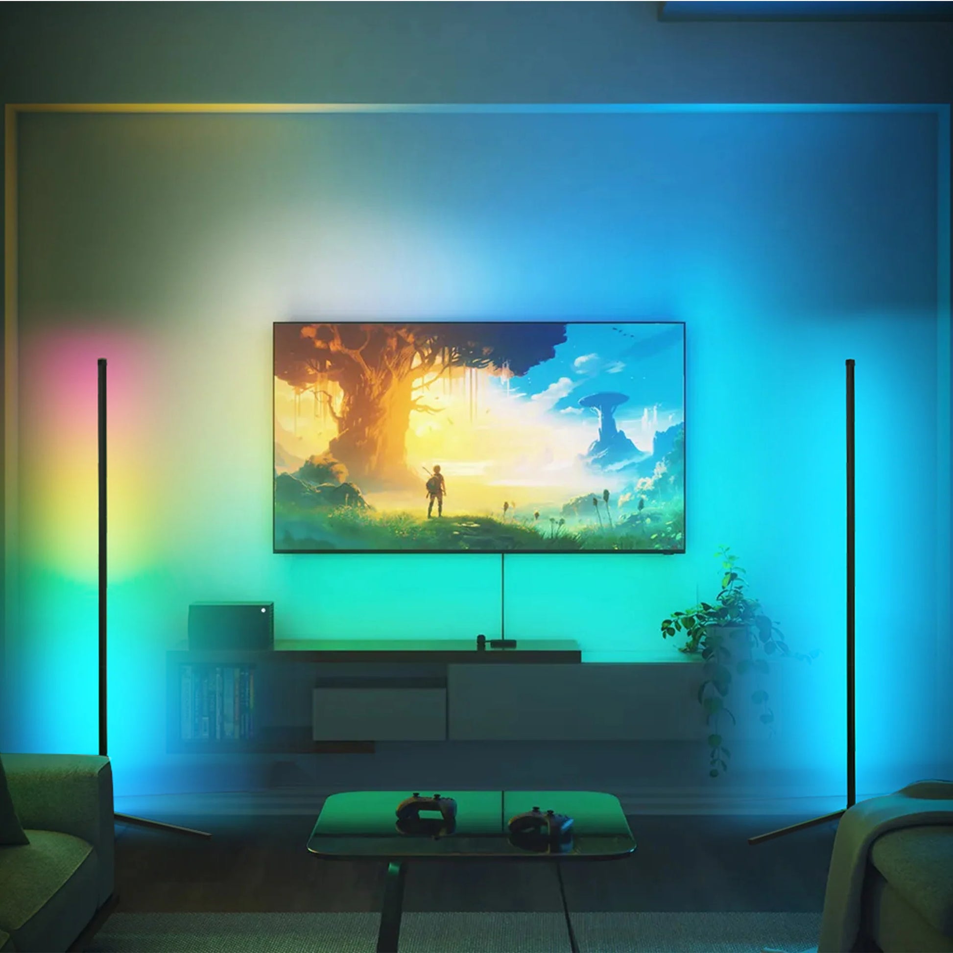 RGB Corner Floor Lamp